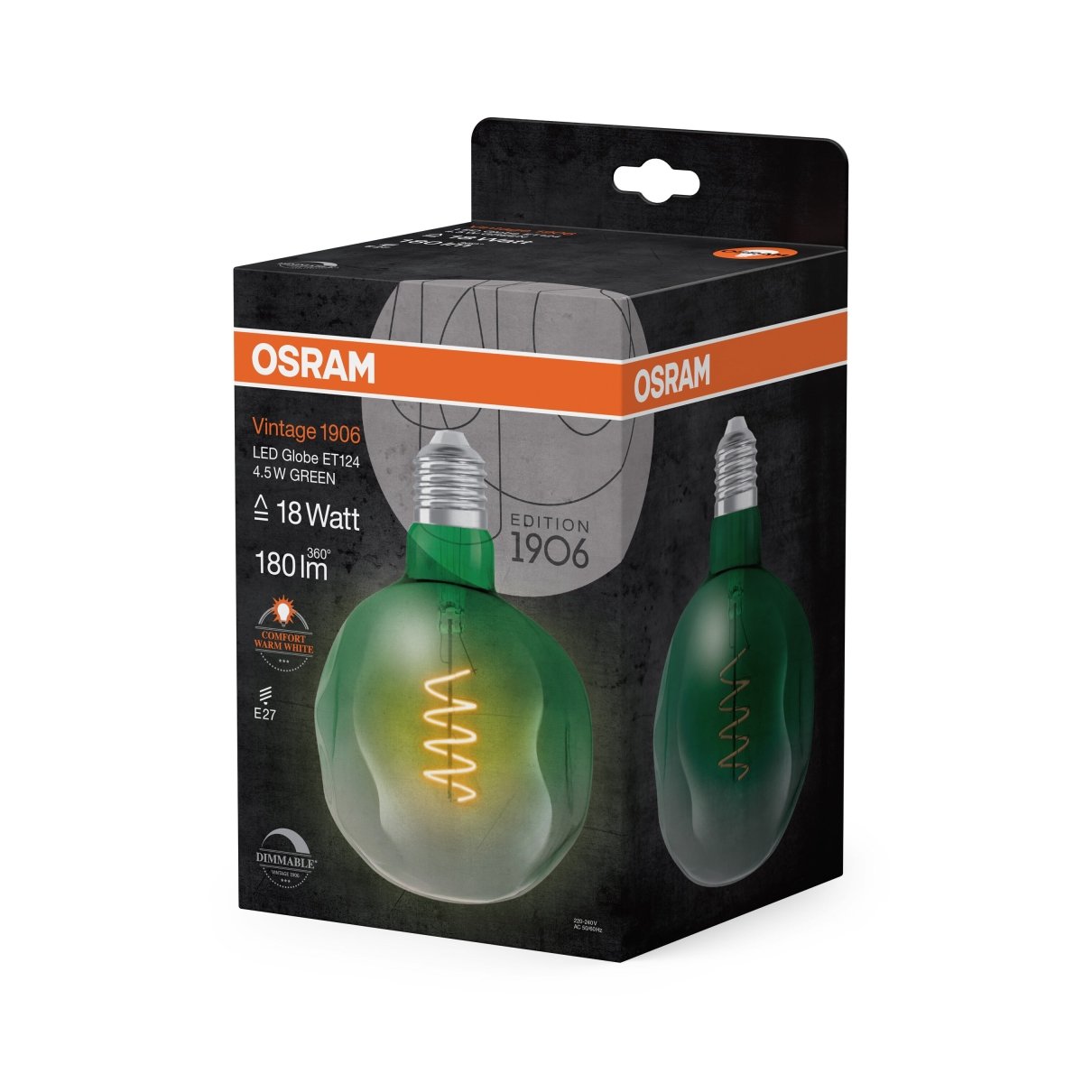 Żarówka LED E27 4,5W Vintage 1906 LED Big Special 18 SMOKE, ciepła. - Poland LEDVANCE e-shop 4058075761858