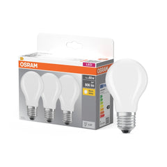 Żarówka LED E27 6W BASE CLASSIC 3 szt., retrofit, barwa ciepła - Poland LEDVANCE e-shop 4058075819351