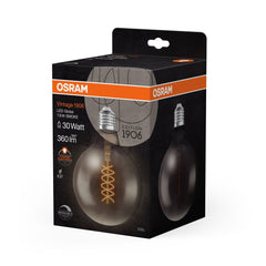 Żarówka LED E27 7,8W Vintage 1906 LED SLIM Globe 30 SMOKE ciepła. - Poland LEDVANCE e-shop 4058075761254