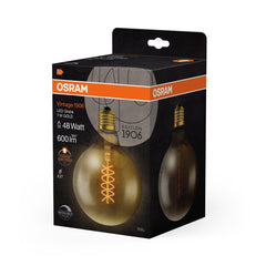 Żarówka LED E27, 7W Vintage 1906 LED SLIM Globe 48 GOLD ciepła. - Poland LEDVANCE e-shop 4058075761674