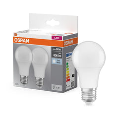Żarówka LED E27 8,5W BASE CLASSIC 2 szt., matowa, barwa zimna - Poland LEDVANCE e-shop 4058075152670