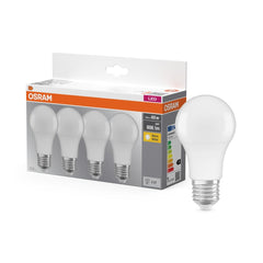 Żarówka LED E27 8,5W BASE CLASSIC 4 szt., matowa, barwa ciepła - Poland LEDVANCE e-shop 4058075819450