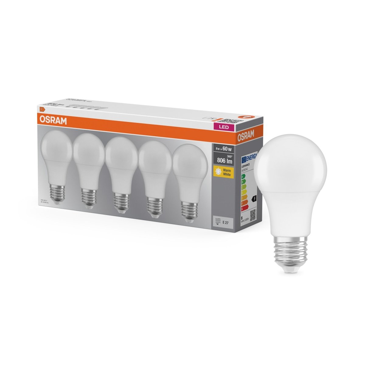 Żarówka LED E27 8,5W CLASSIC 1 szt., matowa, barwa ciepła - Poland LEDVANCE e-shop 4058075090484