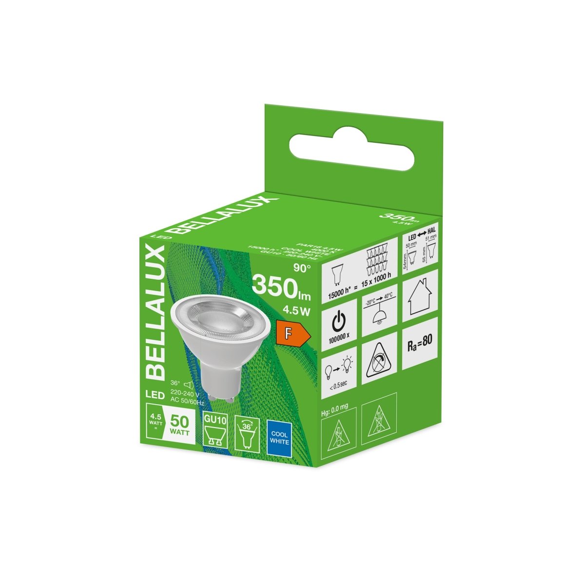 Żarówka LED GU10 2,6W 1 szt., barwa zimna - Poland LEDVANCE e-shop 4058075483484