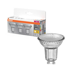 Żarówka LED GU10 4,3W BASE 3 szt., barwa ciepła - Poland LEDVANCE e-shop 4058075818392