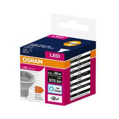 Żarówka LED GU10 6,9W LED VALUE OSRAM, 50W, 120 st., zimna1 szt. - Poland LEDVANCE e-shop 4058075198913
