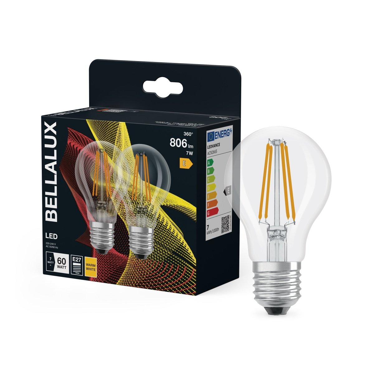 Żarówka LED OSRAM A 60 Fil 7W 827 Clear E27 ciepła - Poland LEDVANCE e-shop 4058075164857