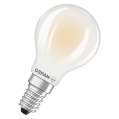Żarówka LED OSRAM Classic P 40 Fil Klasa A 827 mat E14 ciepła - Poland LEDVANCE e-shop 4099854255755