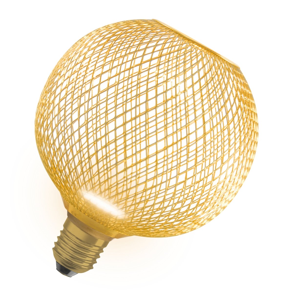 Żarówka LED OSRAM DECOR LED FLAT GLOBE 125 GOLD 3.5W 827 Frosted E27 Non - DIM - Poland LEDVANCE e - shop 4058075840089