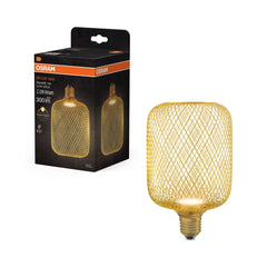 Żarówka LED OSRAM DECOR LED FLAT SQUARE 100 GOLD 3.5W 827 Frosted E27 Non - DIM - Poland LEDVANCE e - shop 4058075840102