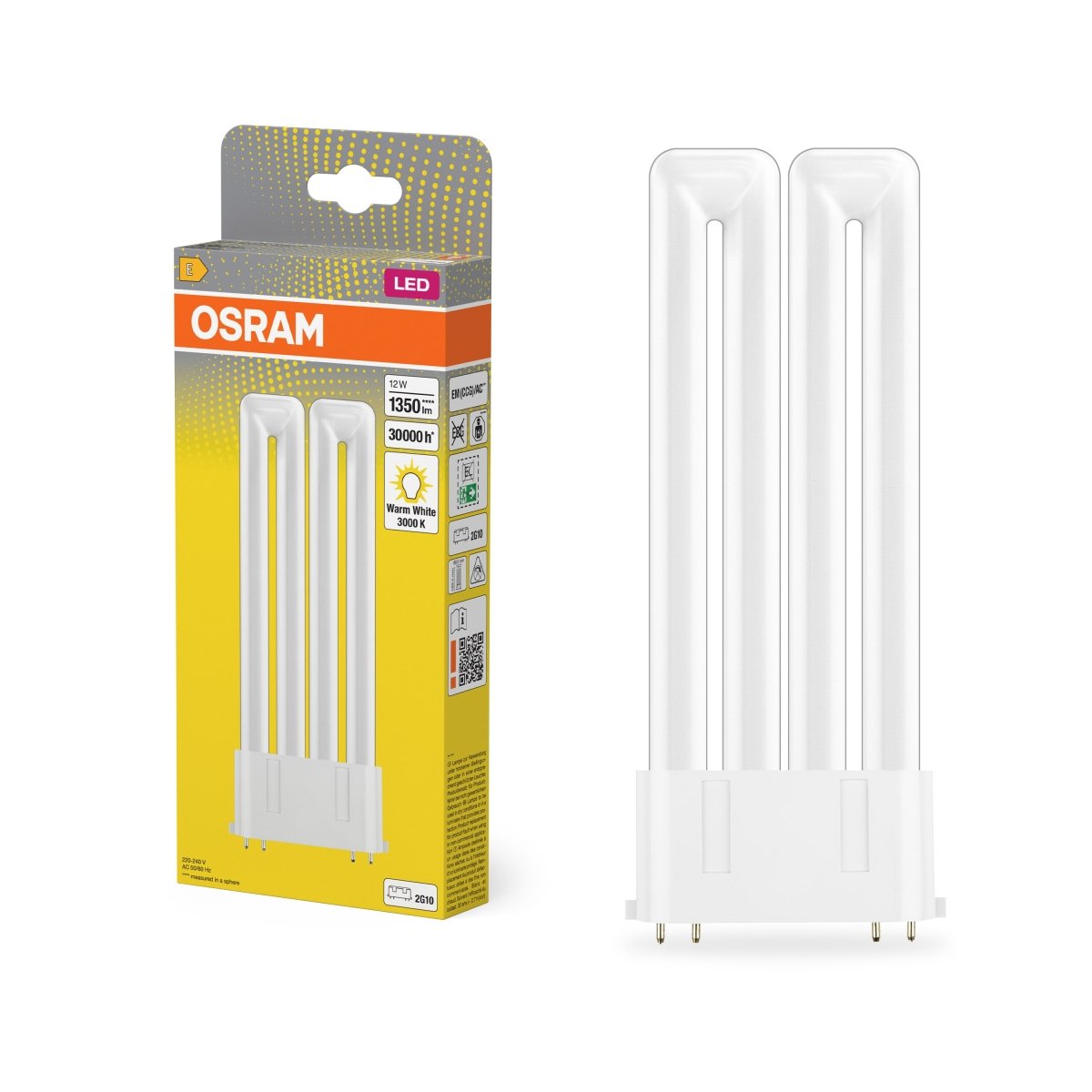 Żarówka LED OSRAM DULUX LED F24 EM & AC MAINS 12W 830 2G10 - Poland LEDVANCE e - shop 4058075822818