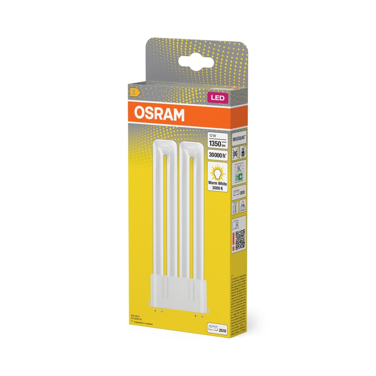 Żarówka LED OSRAM DULUX LED F24 EM & AC MAINS 12W 830 2G10 - Poland LEDVANCE e - shop 4058075822818