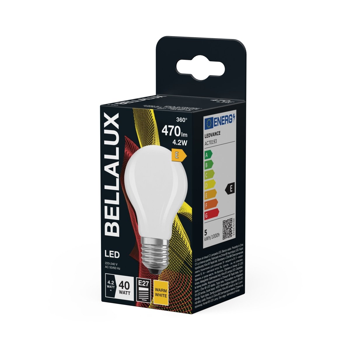 Żarówka LED OSRAM LED Classic A 40 Filament 4.2W 827 Frosted E27 - Poland LEDVANCE e - shop 4058075131163