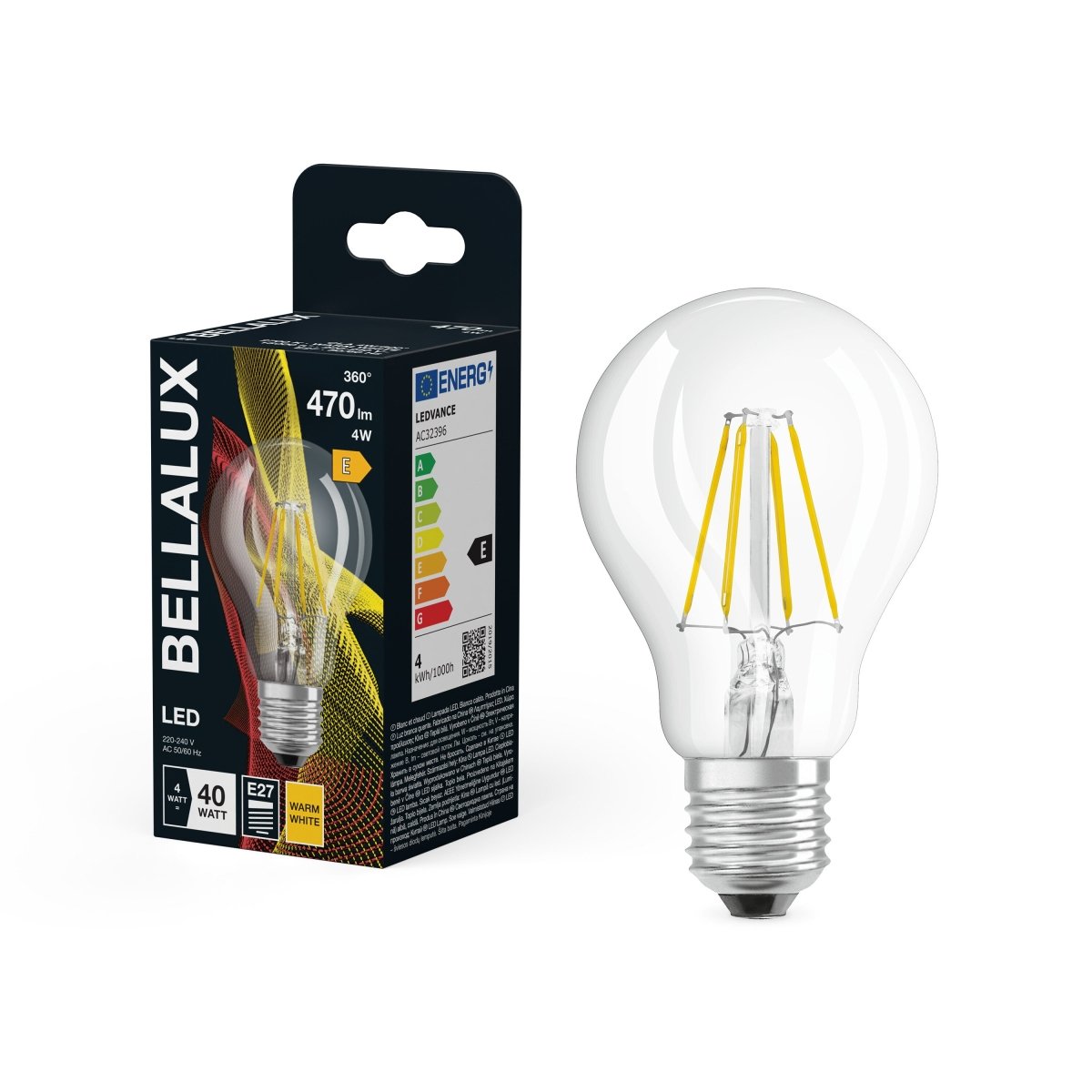 Żarówka LED OSRAM LED Classic A 40 Filament 4W 827 Clear E27 - Poland LEDVANCE e - shop 4058075115194