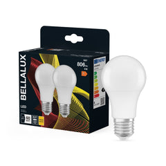Żarówka LED OSRAM LED Classic A 60 8W 827 Frosted E27 ciepła 2pak - Poland LEDVANCE e - shop 4058075157026