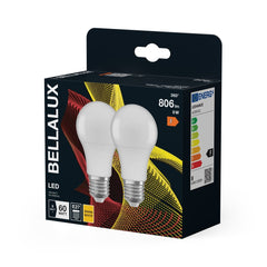 Żarówka LED OSRAM LED Classic A 60 8W 827 Frosted E27 ciepła 2pak - Poland LEDVANCE e - shop 4058075157026