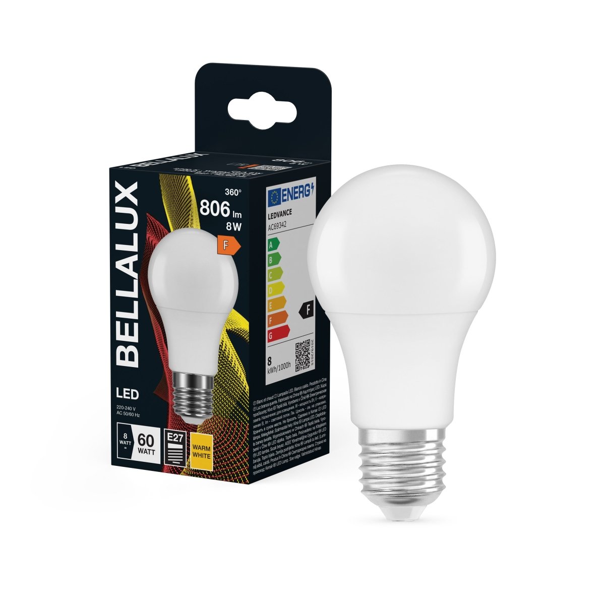 Żarówka LED OSRAM LED Classic A 60 8W 827 Frosted E27 ciepła - Poland LEDVANCE e - shop 4058075128149