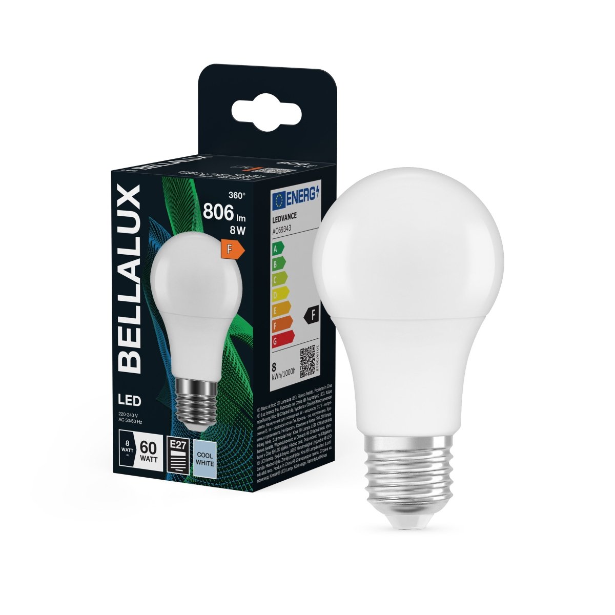 Żarówka LED OSRAM LED Classic A 60 8W 840 Frosted E27 neutralna - Poland LEDVANCE e - shop 4058075128088