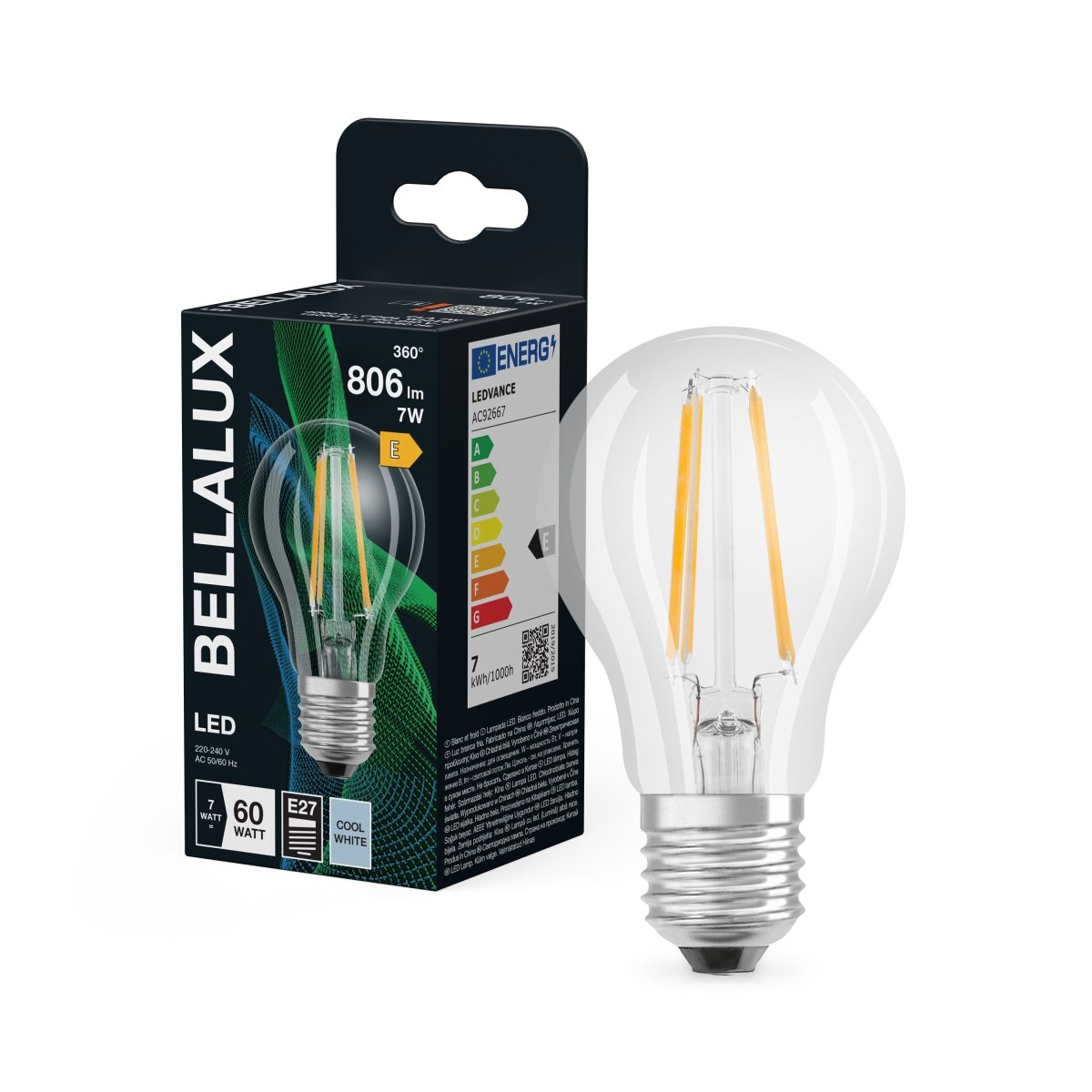 Żarówka LED OSRAM LED Classic A 60 Filament 7W 840 Clear E27 - Poland LEDVANCE e - shop 4058075592315