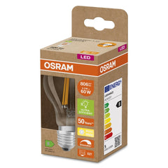 Żarówka LED OSRAM LED Classic A 60 Filament DIM Energy efficiency class B 4.3W 827 Clear E27 - Poland LEDVANCE e - shop 4099854067112