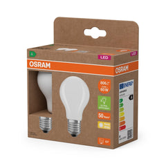 Żarówka LED OSRAM LED Classic A 60 Filament Energy efficiency class A 3.8W 827 Frosted E27 ciepła - Poland LEDVANCE e - shop 4099854253522