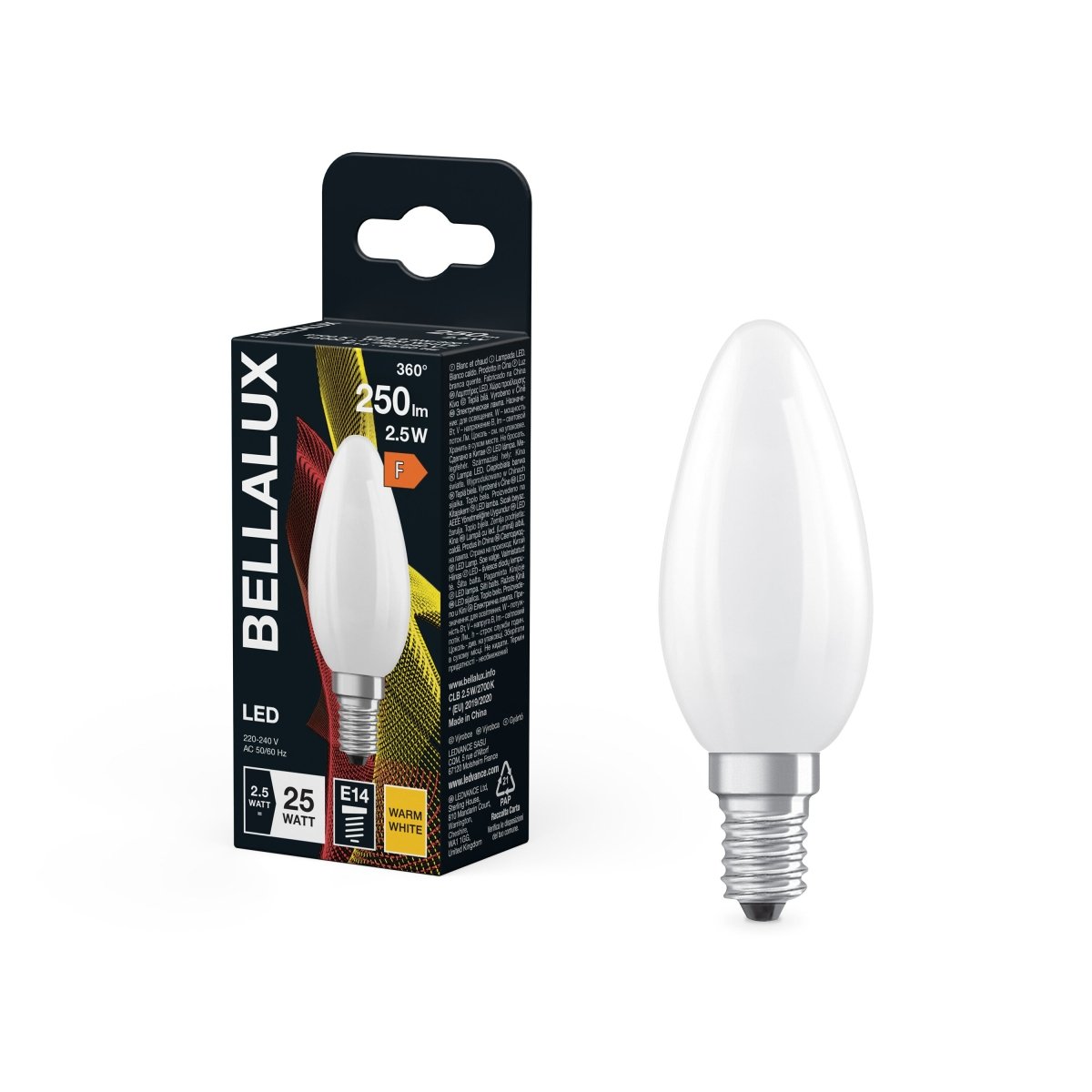 Żarówka LED OSRAM LED Classic B 25 Filament 2.5W 827 Frosted E14 - Poland LEDVANCE e - shop 4058075115477