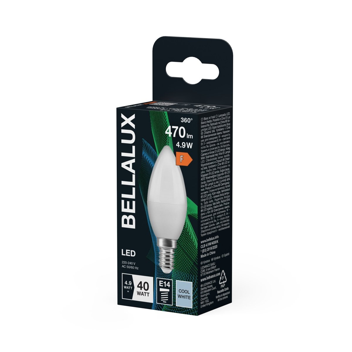 Żarówka LED OSRAM LED Classic B 40 4.9W 840 Frosted E14 neutralna - Poland LEDVANCE e - shop 4058075128262