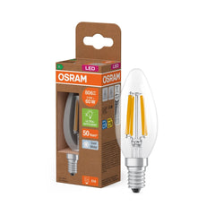 Żarówka LED OSRAM LED Classic B 60 Filament Energy efficiency class A 3.8W 840 Clear E14 - Poland LEDVANCE e - shop 4099854255144