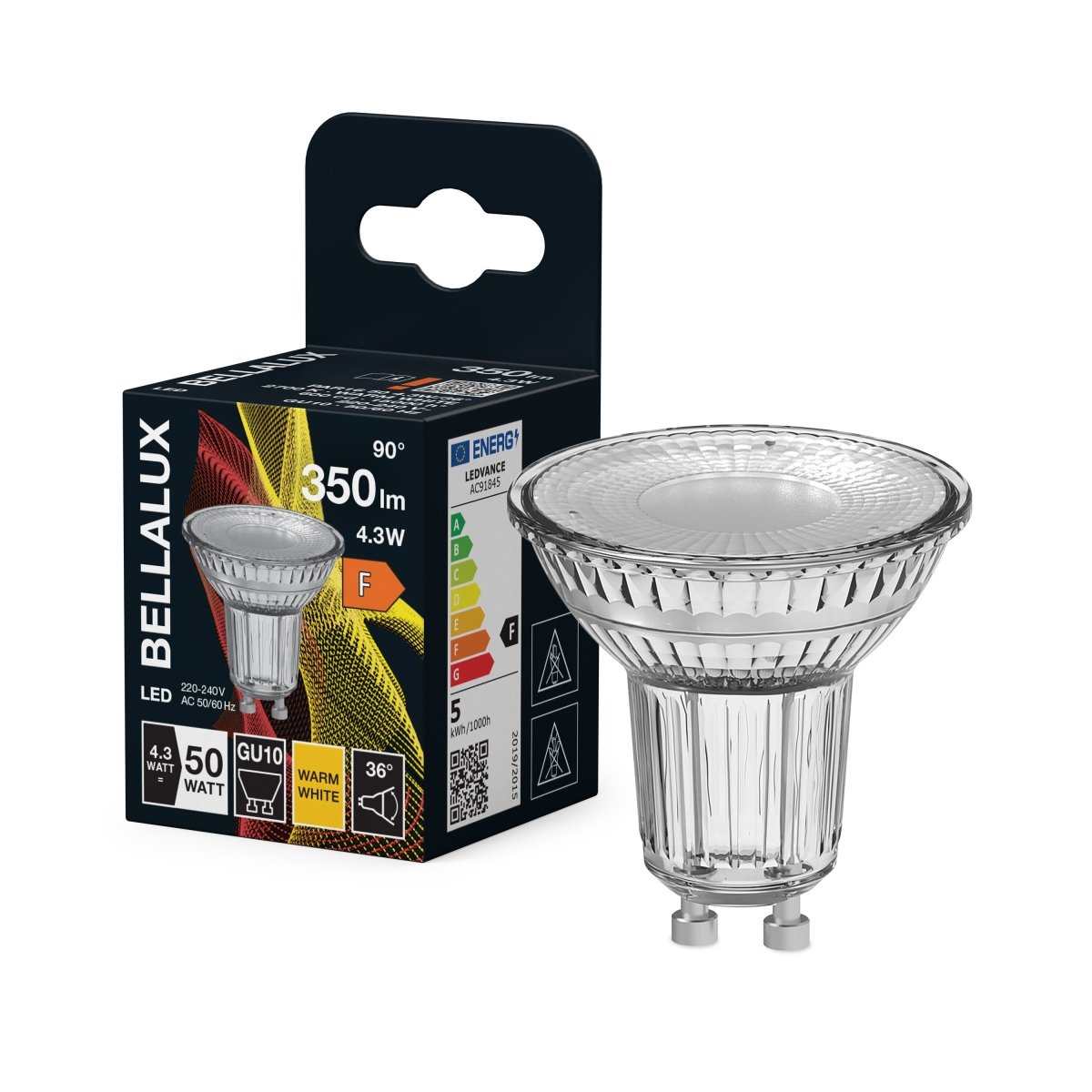 Żarówka LED OSRAM LED PAR16 50 36° 4.3W 827 GU10 - Poland LEDVANCE e - shop 4058075112780