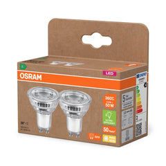 Żarówka LED OSRAM LED PAR16 50 36° Energy efficiency class A 2W 827 GU10 - Poland LEDVANCE e - shop 4099854245299
