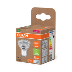 Żarówka LED OSRAM LED PAR16 50 36° Energy efficiency class A 2W 840 GU10 - Poland LEDVANCE e - shop 4099854245176