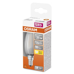 Żarówka LED OSRAM LED Star Classic B 25 2.5W 827 Frosted E14 ciepła - Poland LEDVANCE e - shop 4058075436664