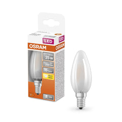 Żarówka LED OSRAM LED Star Classic B 25 2.5W 827 Frosted E14 ciepła - Poland LEDVANCE e - shop 4058075436664