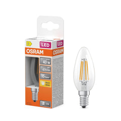 Żarówka LED OSRAM LED Star Classic B 40 Filament 3.4W 827 Clear E14 ciepła - Poland LEDVANCE e - shop 4099854467776