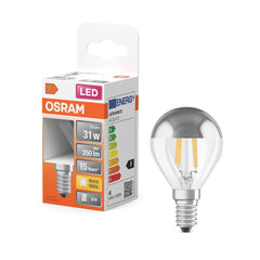 Żarówka LED OSRAM LED Star Classic P 31 Filament Mirror 4W 827 Silver E14 - Poland LEDVANCE e - shop 4058075447134