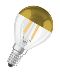 Żarówka LED OSRAM LED Star Classic P 34 Filament Mirror Gold 4W 827 Clear E14 - Poland LEDVANCE e - shop 4058075456549