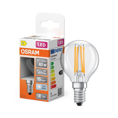 Żarówka LED OSRAM LED Star Classic P 40 Filament 3.4W 840 Clear E14 - Poland LEDVANCE e - shop 4099854468339