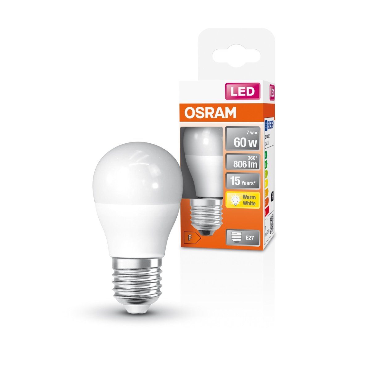 Żarówka LED OSRAM LED Star Classic P 60 6.5W 827 Frosted E27 - Poland LEDVANCE e - shop 4099854021985