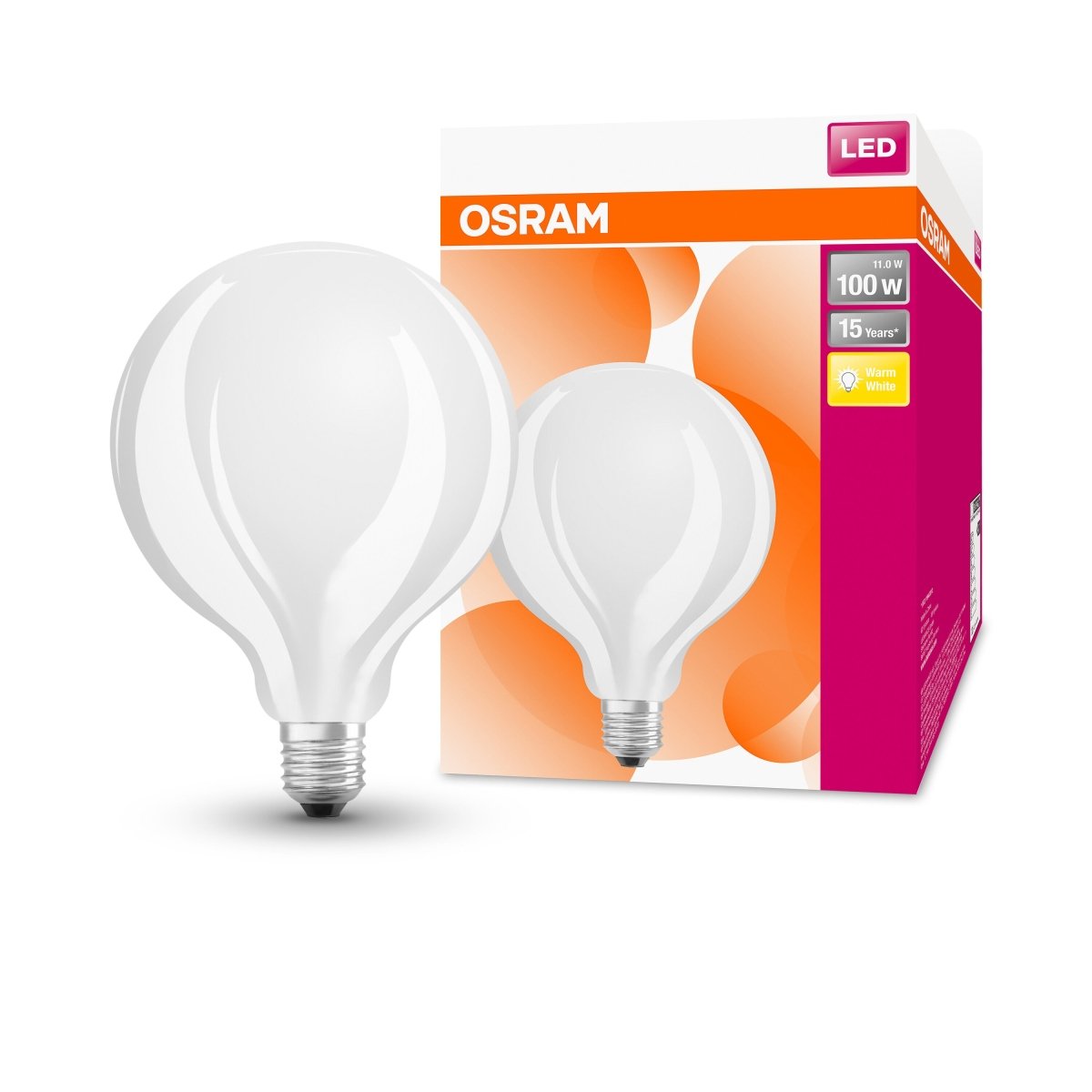 Żarówka LED OSRAM LED Star Globe 125 100 Filament 11W 827 Frosted E27 - Poland LEDVANCE e - shop 4058075269880