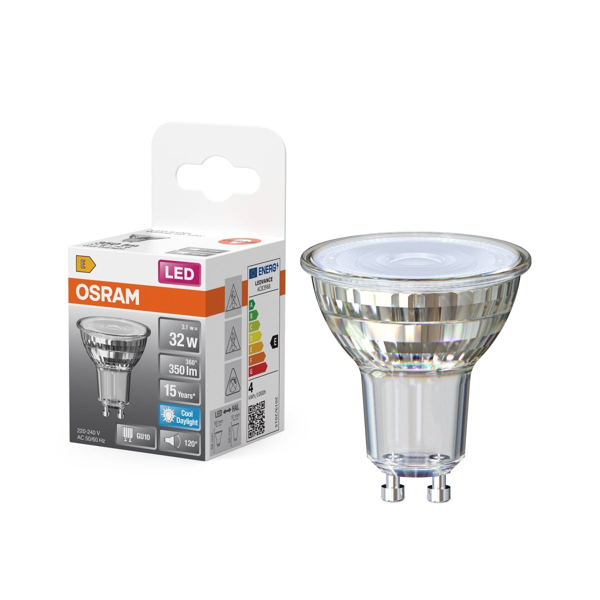Żarówka LED OSRAM LED Star PAR 16 50 120° 3.1W 865 GU10 - Poland LEDVANCE e - shop 4099854458323