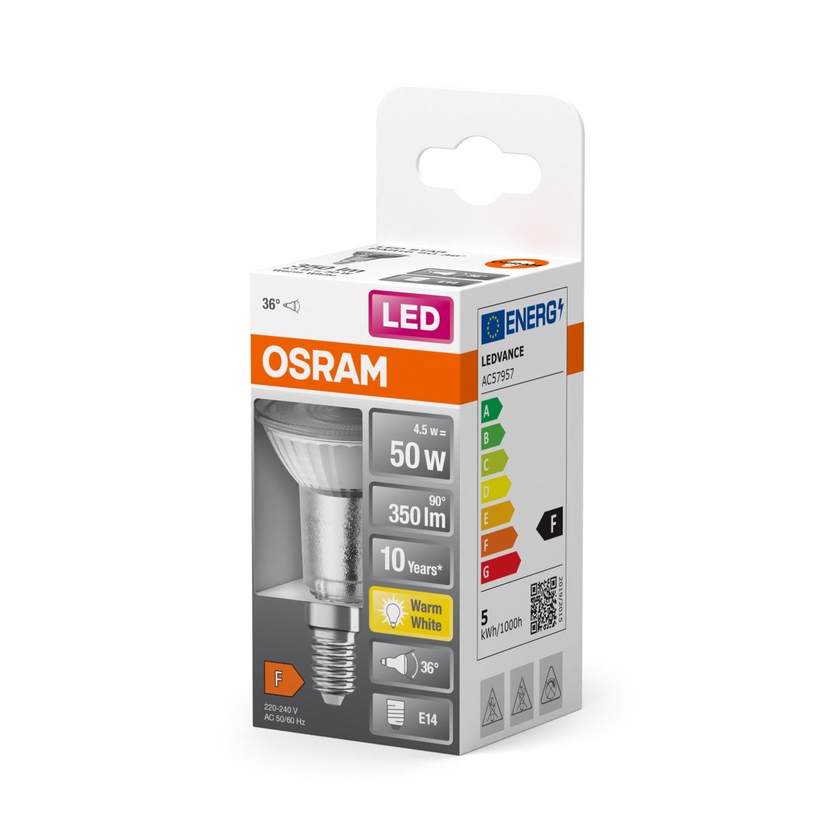 Żarówka LED OSRAM LED Star PAR16 50 36° 4.5W 827 E14 - Poland LEDVANCE e - shop 4058075433168