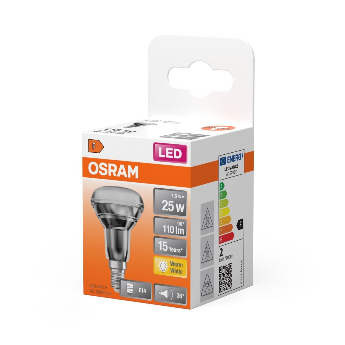 Żarówka LED OSRAM LED Star R39 25 36° 1.5W 827 E14 - Poland LEDVANCE e - shop 4058075433243