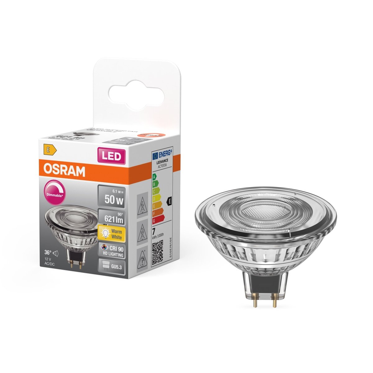 Żarówka LED OSRAM LED Superstar MR16 50 36° DIM 6.1W 927 GU5.3 - Poland LEDVANCE e - shop 4099854456893