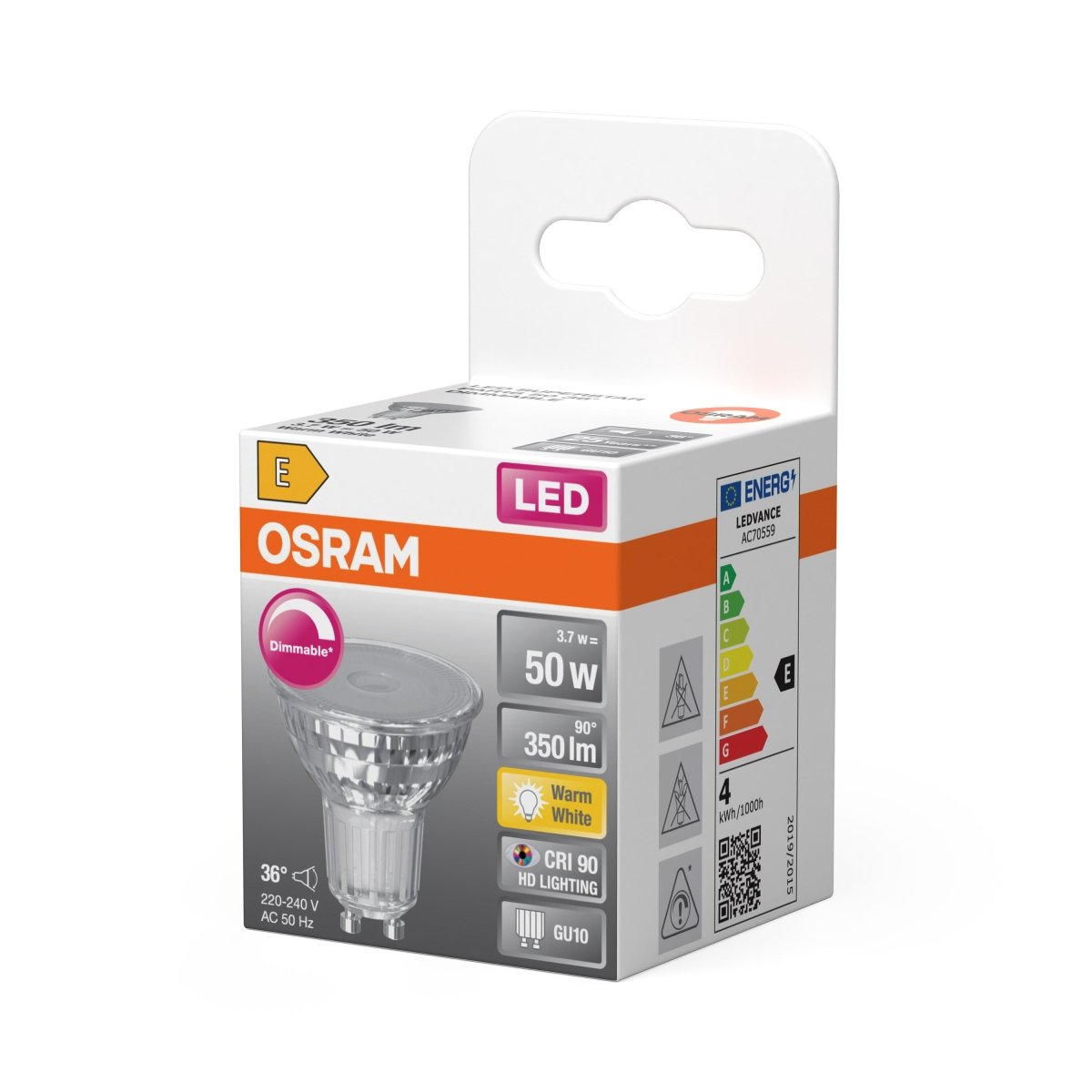 Żarówka LED OSRAM LED Superstar PAR 16 50 36° DIM 3.7W 927 GU10 ciepła - Poland LEDVANCE e - shop 4099854457487
