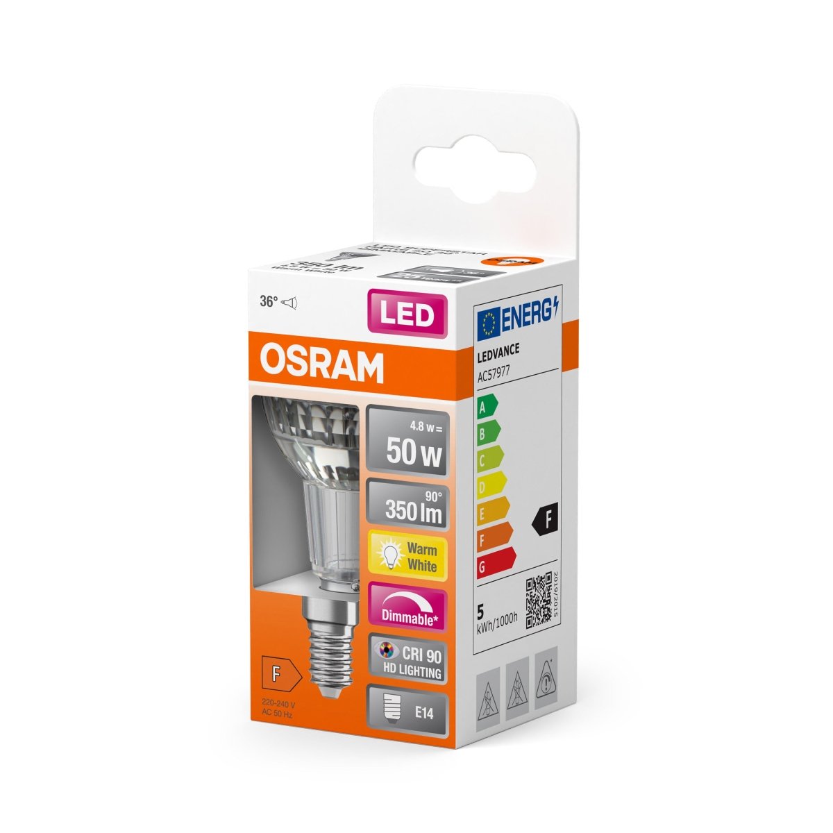 Żarówka LED OSRAM LED Superstar PAR 16 50 36° DIM 4.8W 927 E14 - Poland LEDVANCE e - shop 4058075433144