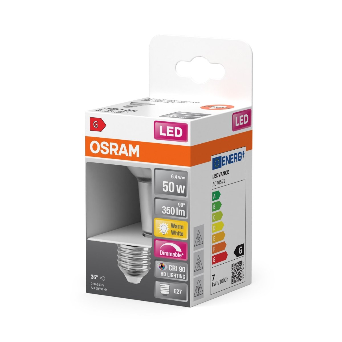 Żarówka LED OSRAM LED Superstar PAR20 50 36° DIM 6.4W 927 E27 - Poland LEDVANCE e - shop 4058075433120