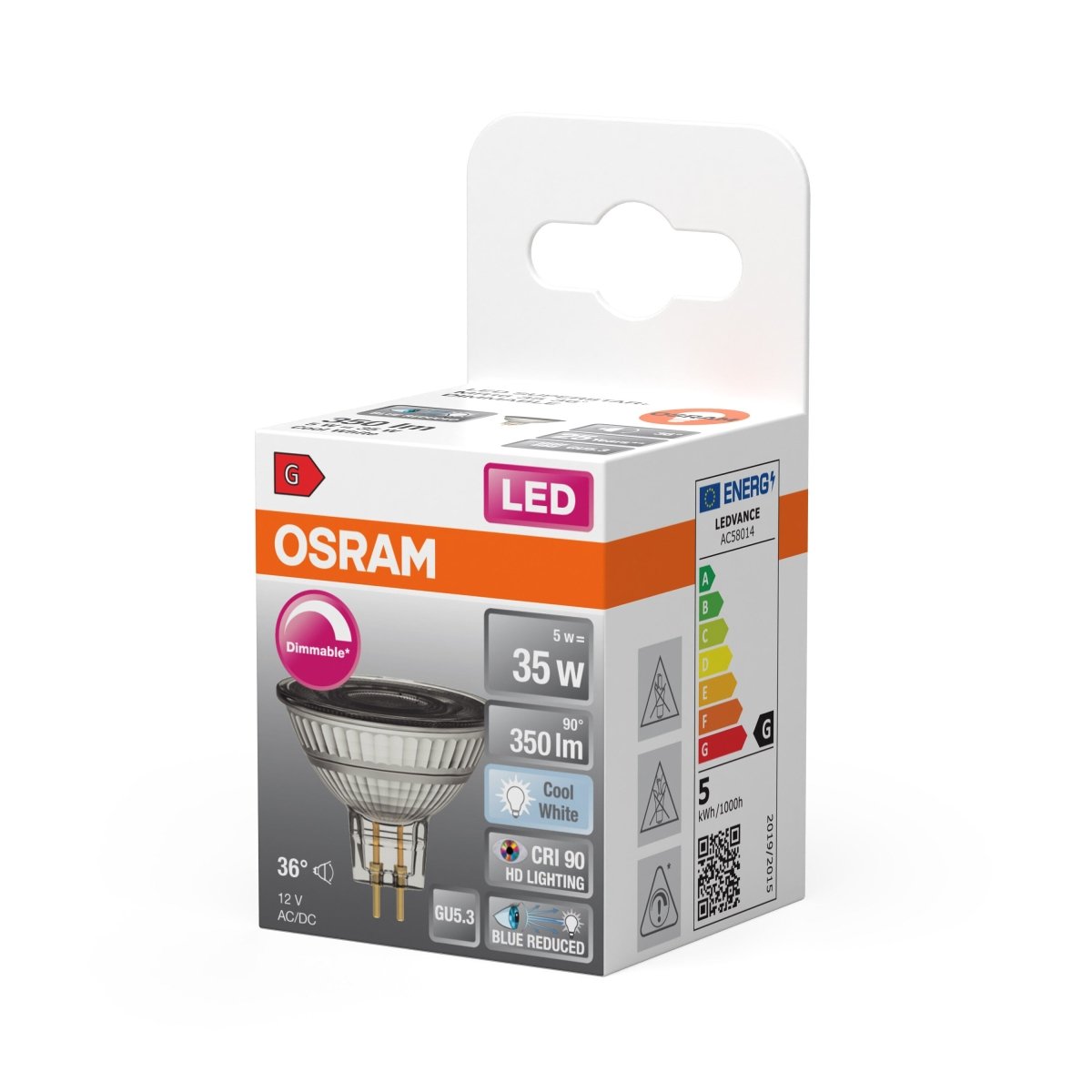Żarówka LED OSRAM LED Superstar Plus MR16 35 36° DIM 5W 940 GU5.3 - Poland LEDVANCE e - shop 4058075613225