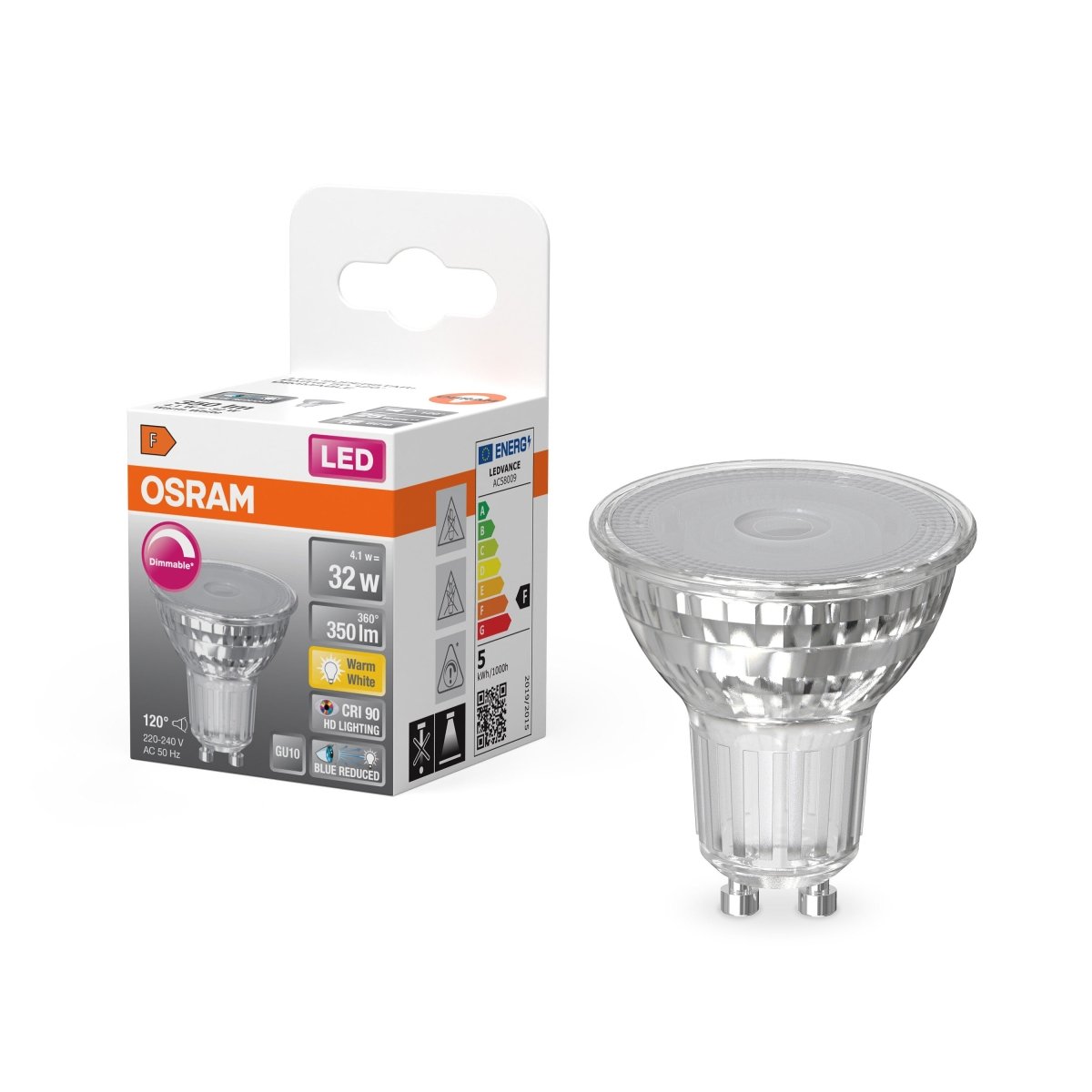 Żarówka LED OSRAM LED Superstar Plus PAR16 50 120° DIM 4.1W 927 GU10 - Poland LEDVANCE e - shop 4058075613126