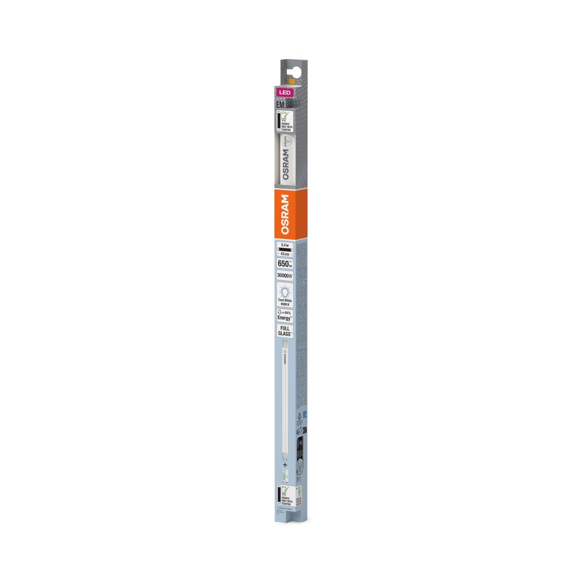 Żarówka LED OSRAM LED TUBE T8 15 EM 438 mm 5.4W 840 - Poland LEDVANCE e - shop 4099854038549