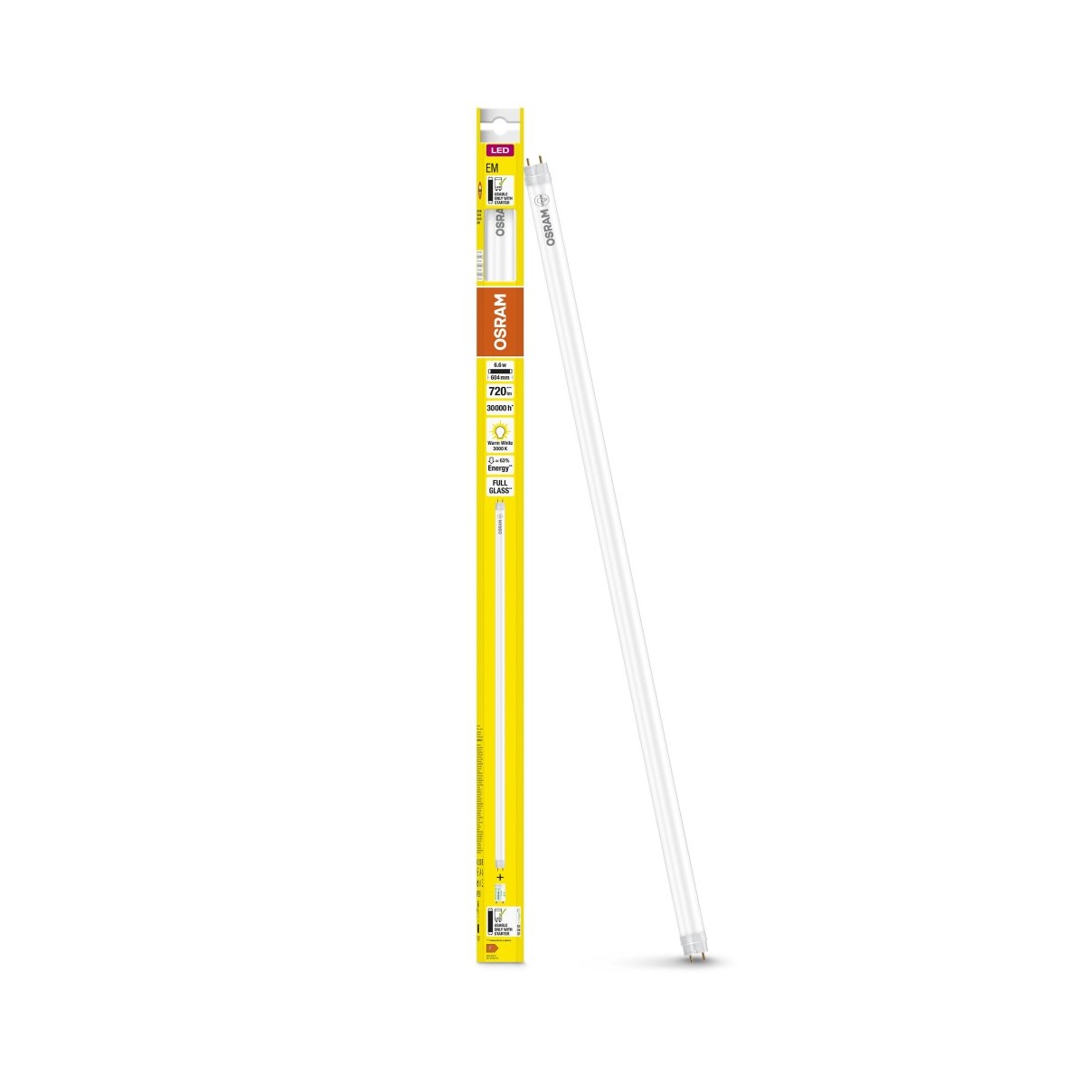 Żarówka LED OSRAM LED TUBE T8 18 EM 600 mm 6.6W 830 - Poland LEDVANCE e - shop 4099854038266